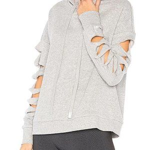 ALO Yoga Slay Slashed Long Sleeve Hoodie SMALL